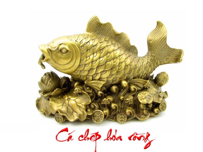 Những người thường xuyên chơi cờ bạc muốn tăng may mắn cho mình nên đặt một bức tượng cá chép hóa rồng trong phòng