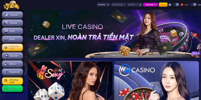 Casino trực tuyến tại nhà cái vi68