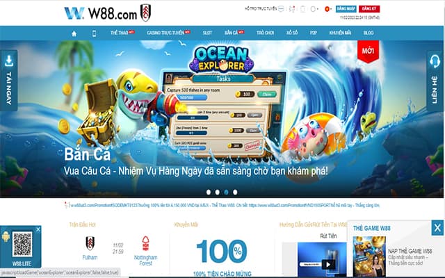 Tổng quan nhà cái w88